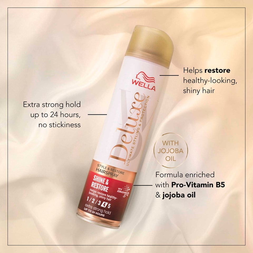 image 1 of Wella Deluxe Style & Restore Hairspray 250Ml