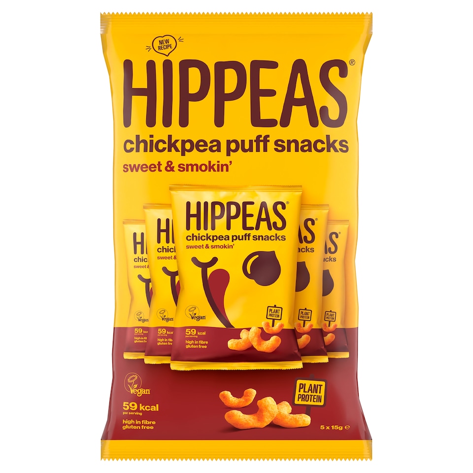 Hippeas Sweet & Smokin' Chickpea Puff Snacks 5 Pack 15g