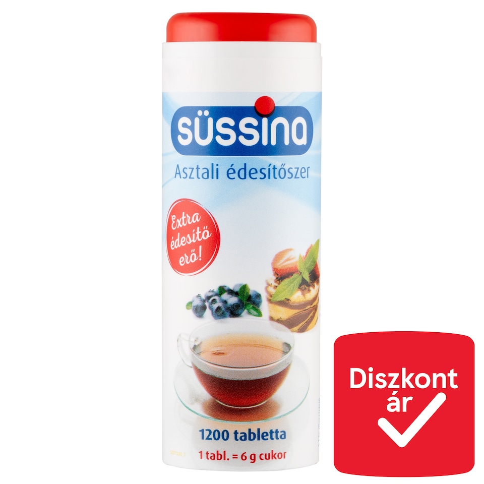 Süssina asztali édesítőszer 1200 db 72 g  1. kép