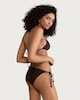 image 3 of F&F Tie Side Bikini Bottoms in Brown