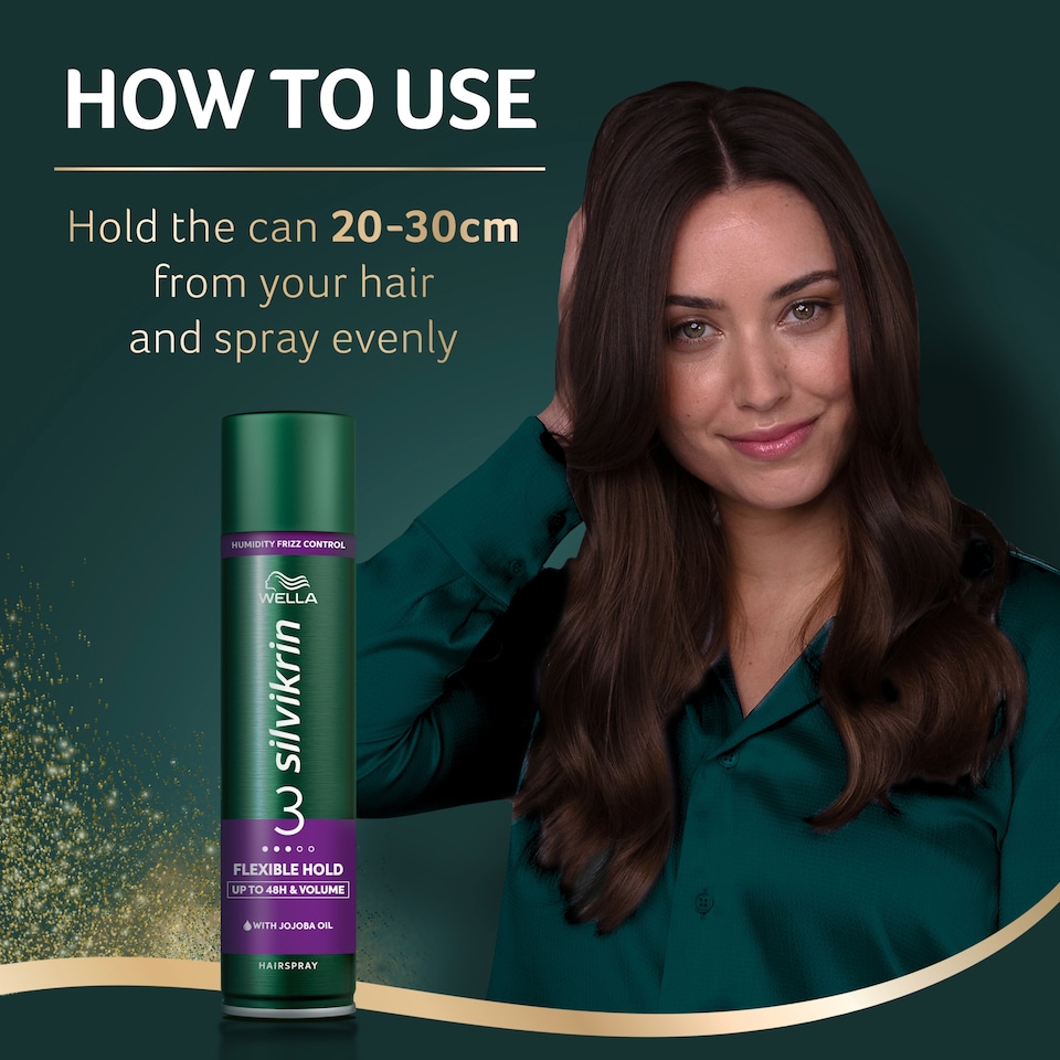 image 1 of Silvikrin Flexible Hold Hair Spray 400Ml