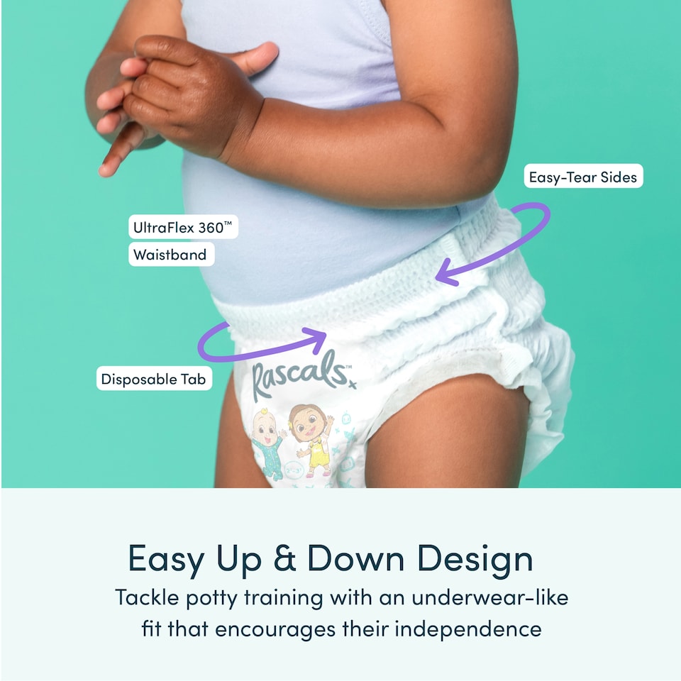 image 1 of Rascals Premium Nappy Pants - Cocomelon Size 5 28 Pack