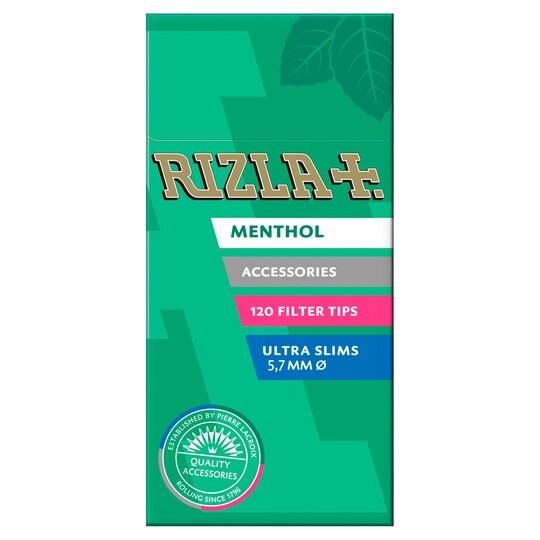 Rizla Menthol Ultra Slim Filtertips 120S Tesco Groceries