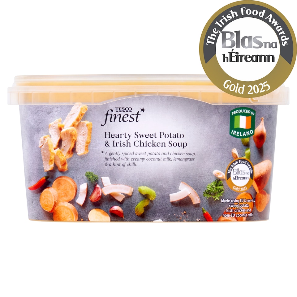 Tesco Finest* Hearty Swt/Pot And Irish Chicken Soup 400G