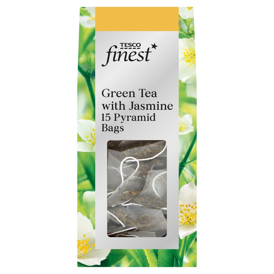 Tesco Finest Green Tea Jasmine 15 Tea Bags 30G