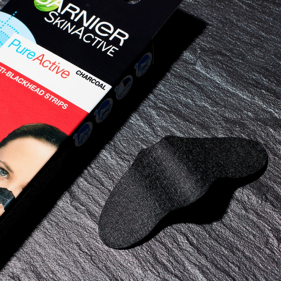 image 1 of Garnier Charcoal Anti-Blackhead Strips 4 Pack