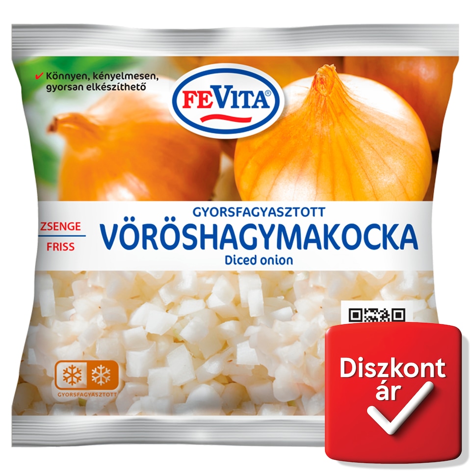 FeVita gyorsfagyasztott zsenge friss vöröshagymakocka 300 g
