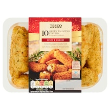 Tesco 10 Green Breaded Jalapeno 200G