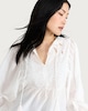 image 2 of The F&F Edit Pure Cotton Embroidered Blouse in Cream