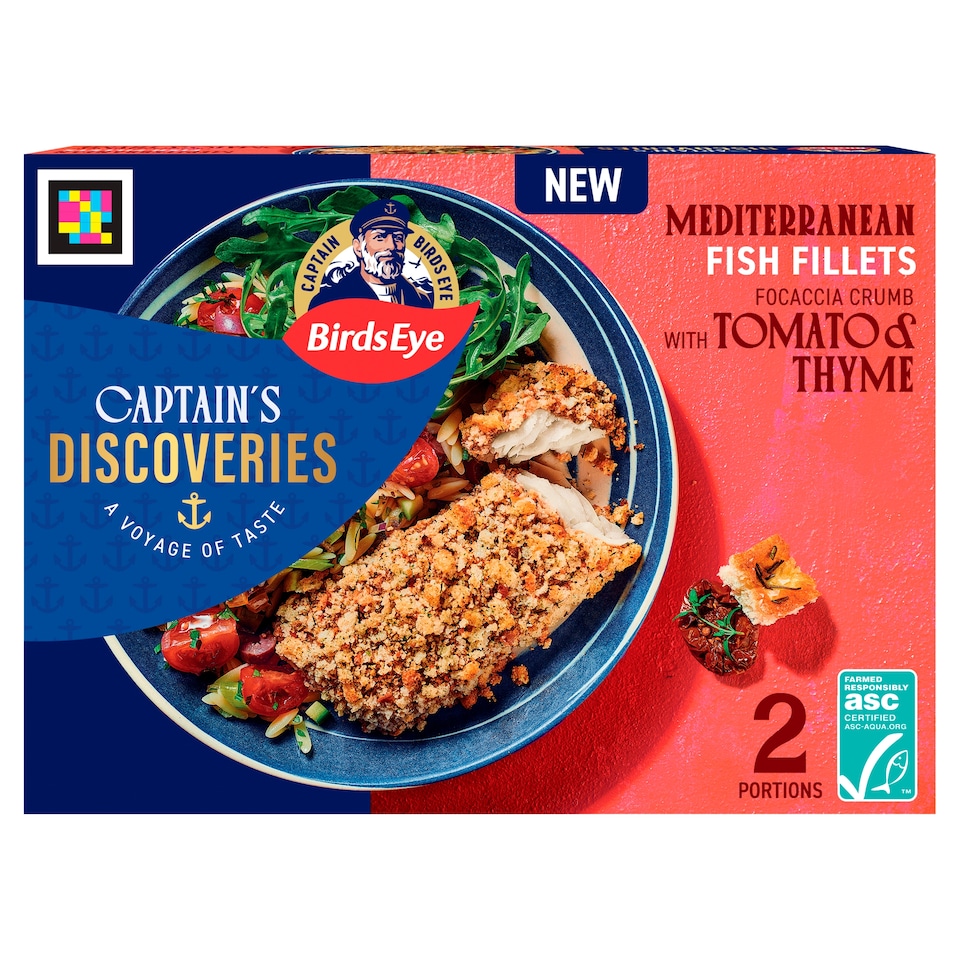 image 1 of Birds Eye Captain's Discoveries 2 Focaccia Crumb Mediterranean Fish Fillets 220g