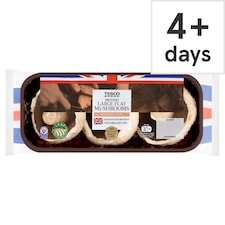 Tesco Large Flat Mushrooms 250G