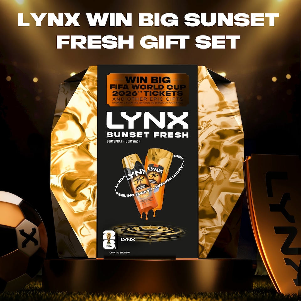 image 1 of Lynx Sunset Fresh Bodyspray & Body Wash Gift Set