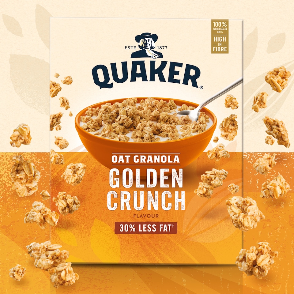 image 1 of Quaker Oat Granola Golden Crunch 500g