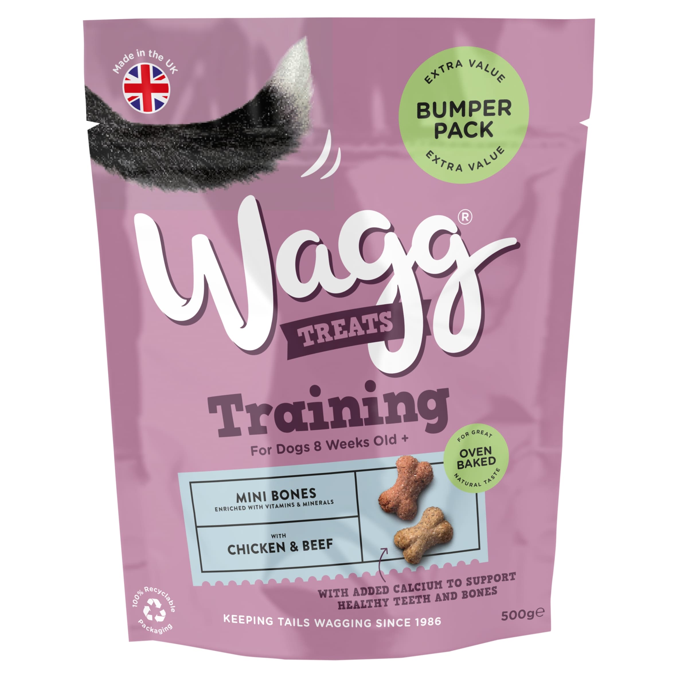 Wagg Chicken & Beef Training Treats 500g