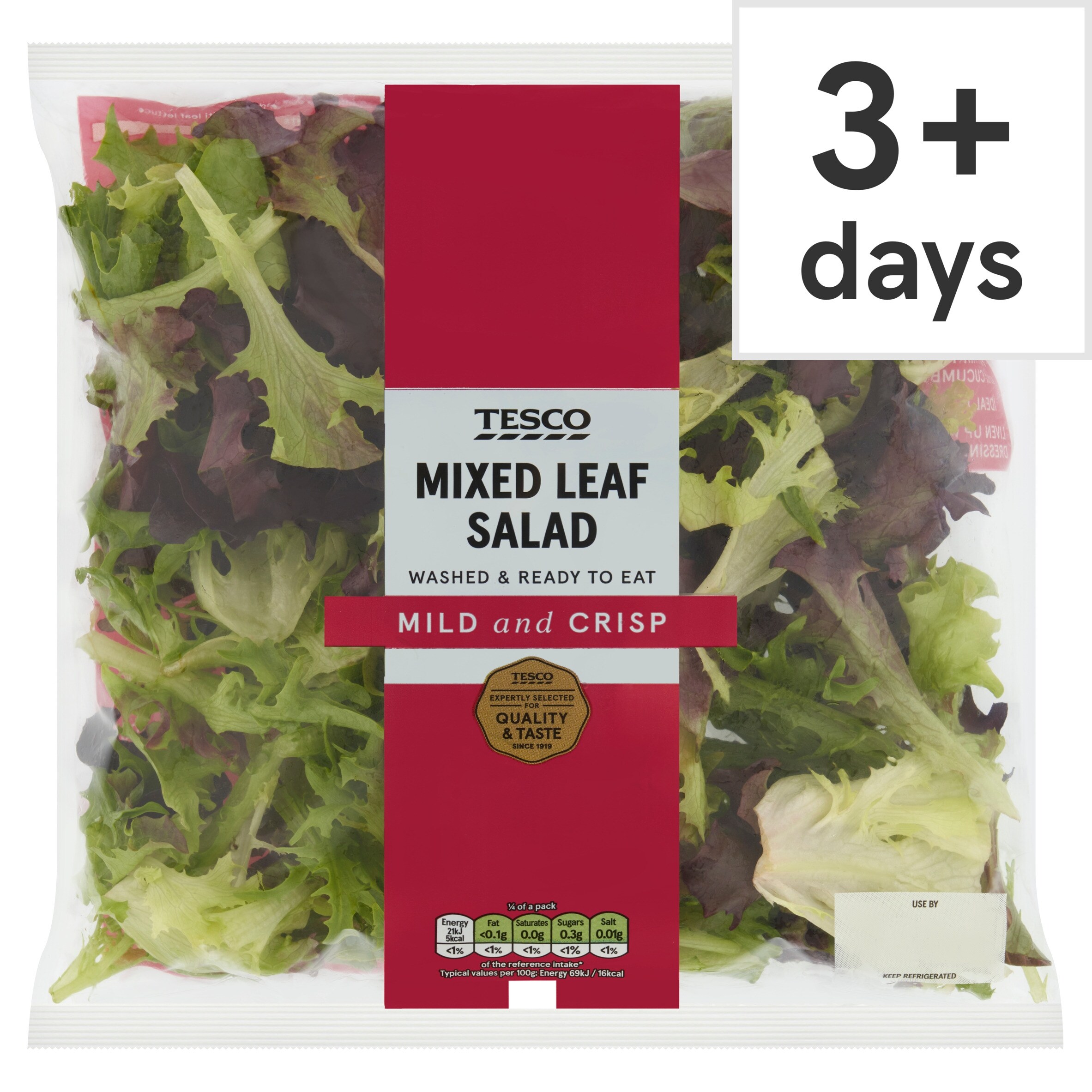 Tesco Mixed Leaf Salad 120G
