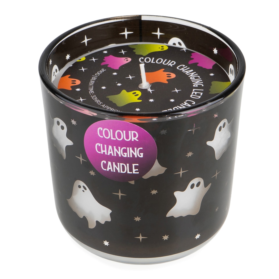Candlelight Halloween Ghost Light Up Colour Changing LED Candle 390G