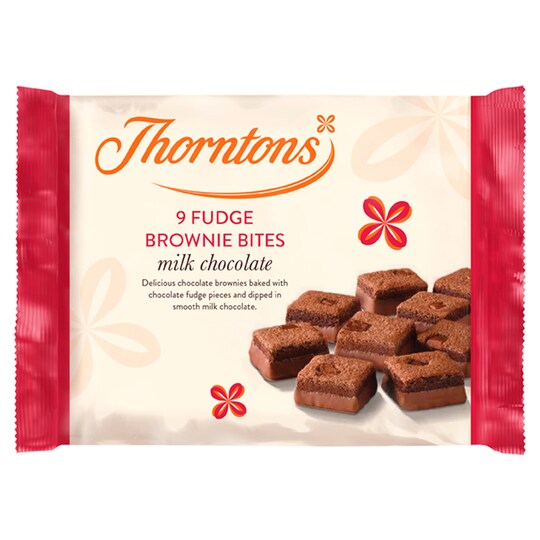 Thorntons Mini Brownie Bites 9Pk Tesco Groceries