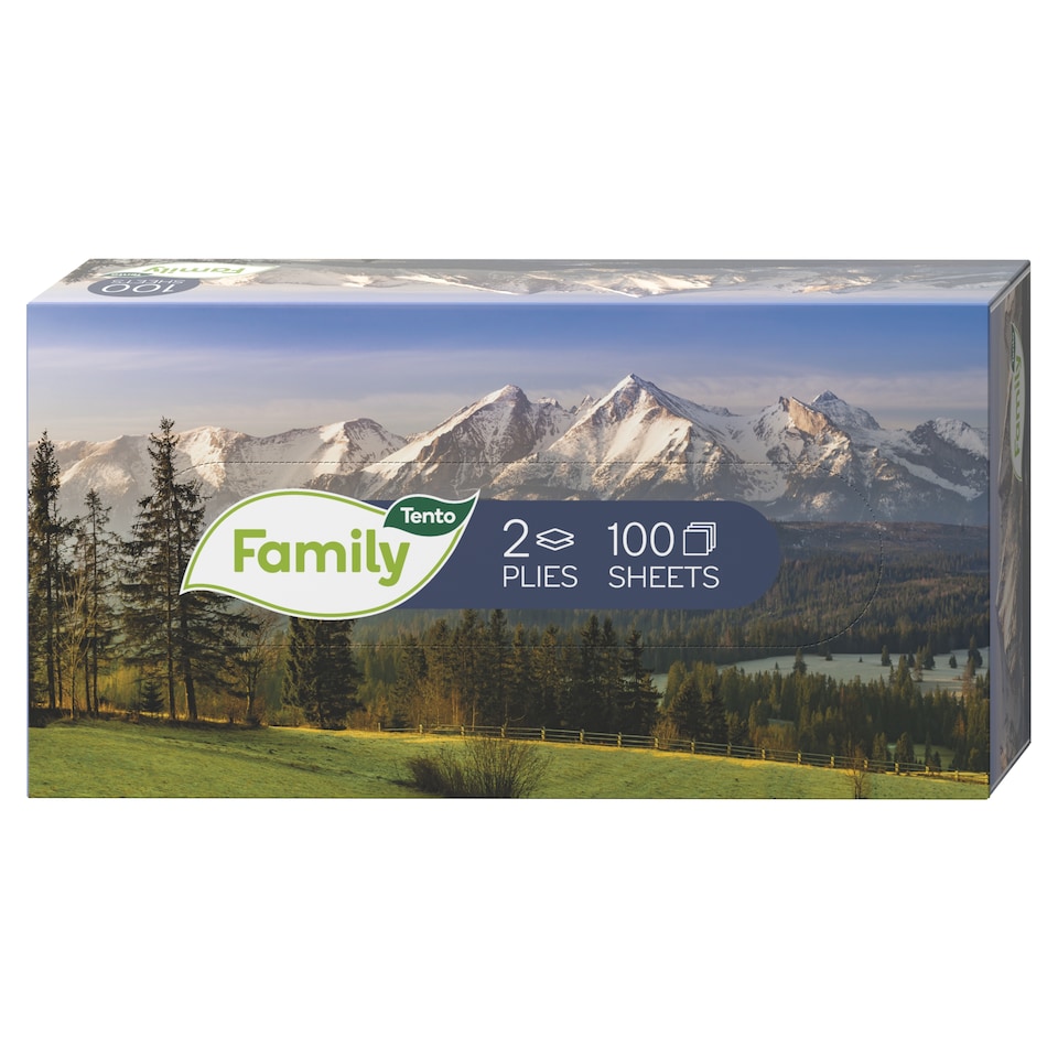 image 1 of Tento Family Kosmetické utěrky 2 vrstvy 100 ks