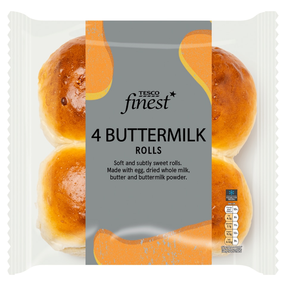 Tesco Finest Buttermilk Rolls 4 Pack