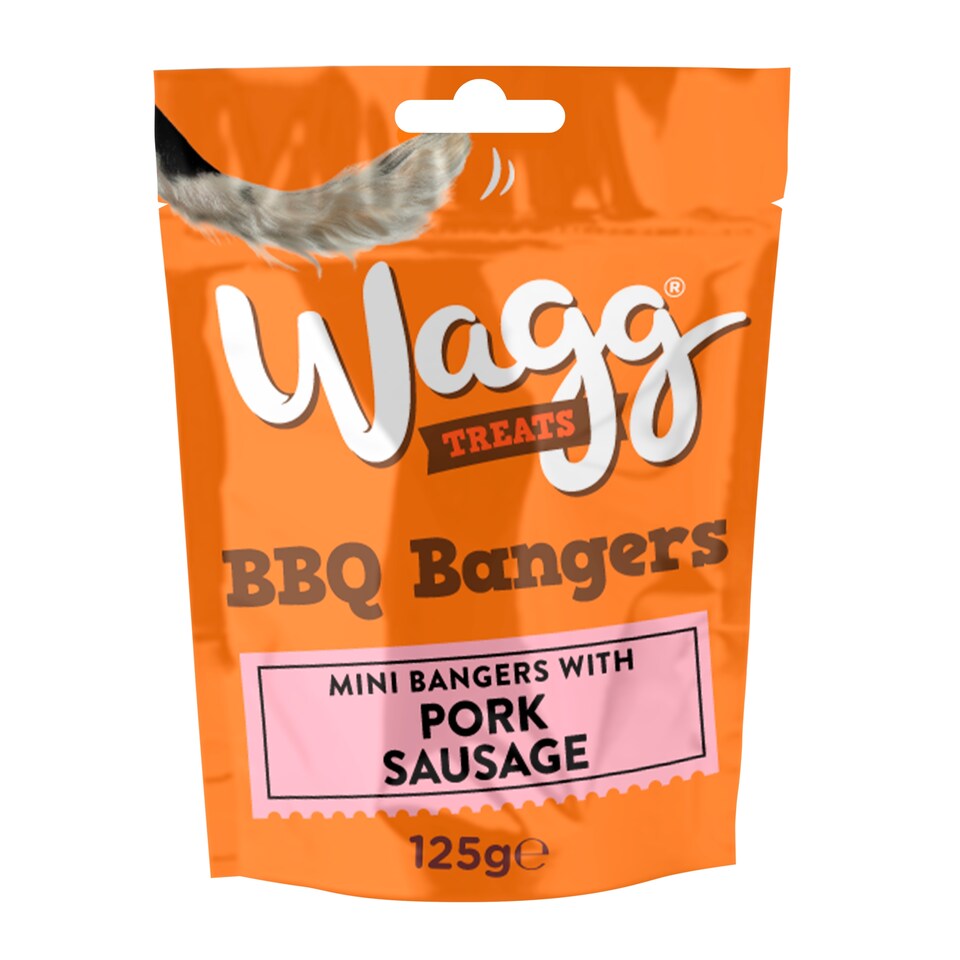 image 1 of Wagg BBQ Bangers Dog Treat 125g Clip Strip