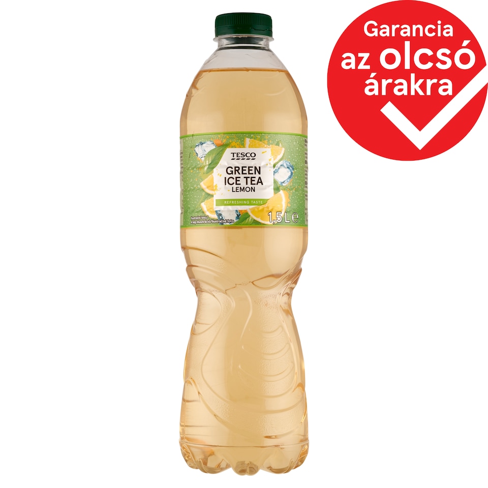 Tesco Lemon Flavoured Soft Drink with Green Tea Extract 1,5 l