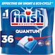 image 1 of Finish Powerball Quantum All In One Dishwasher 36 Dishwasher Tablets 374.4g