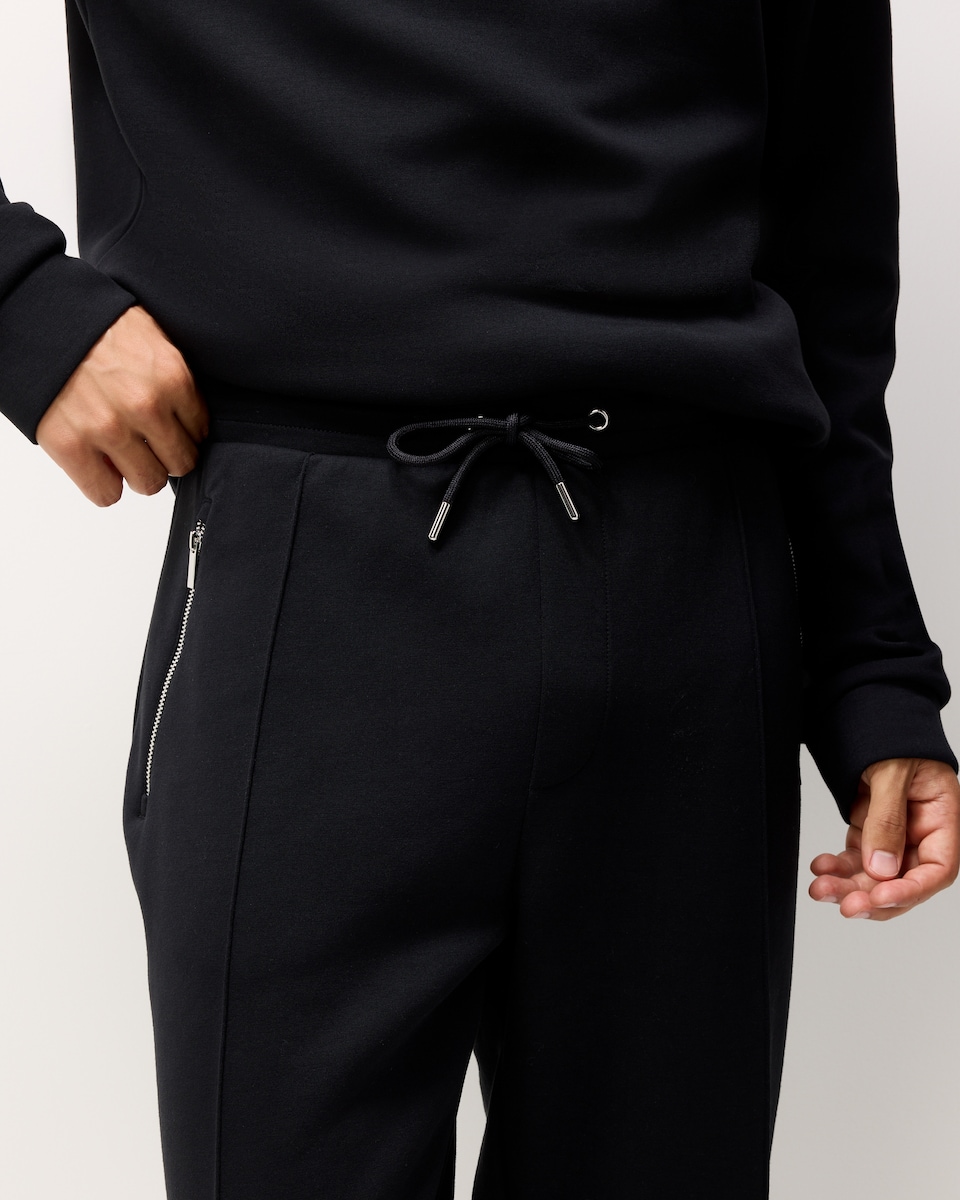 image 1 of F&F Slim Fit Cuffed Joggers in Black