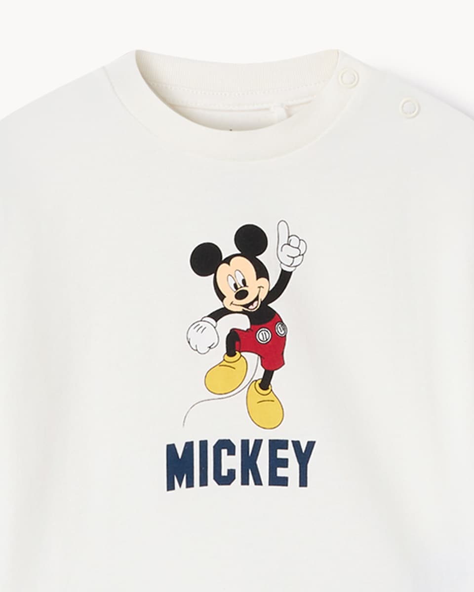 image 1 of Disney Mickey Mouse Fleece Jacket, Top and Jeans Set in Navy