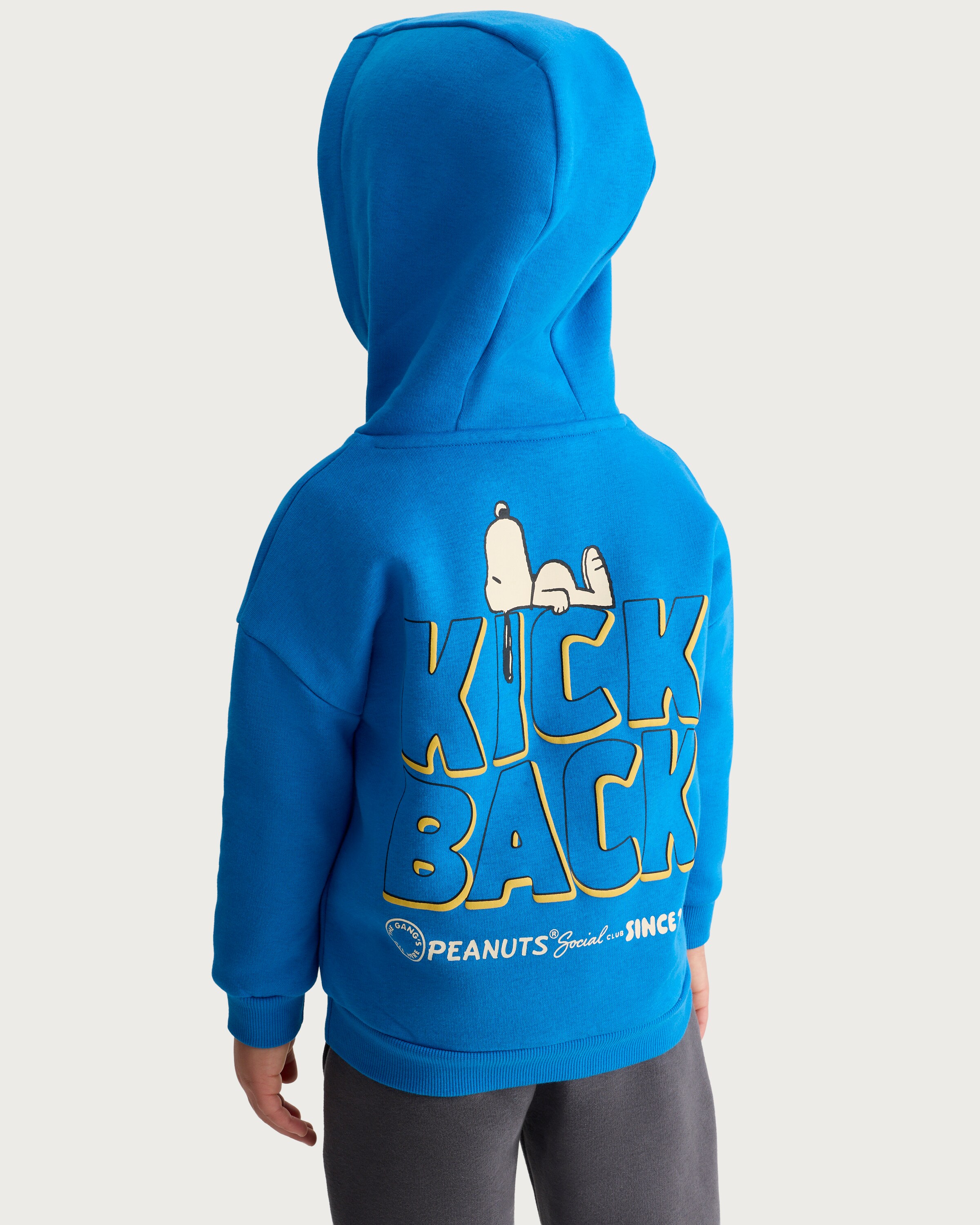 Peanuts Snoopy Cotton Rich Social Club Hoodie in Blue - Tesco