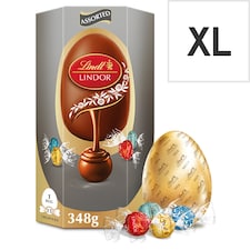 Lindt Milk Chocolate Egg With Assorted Truffles 348G
