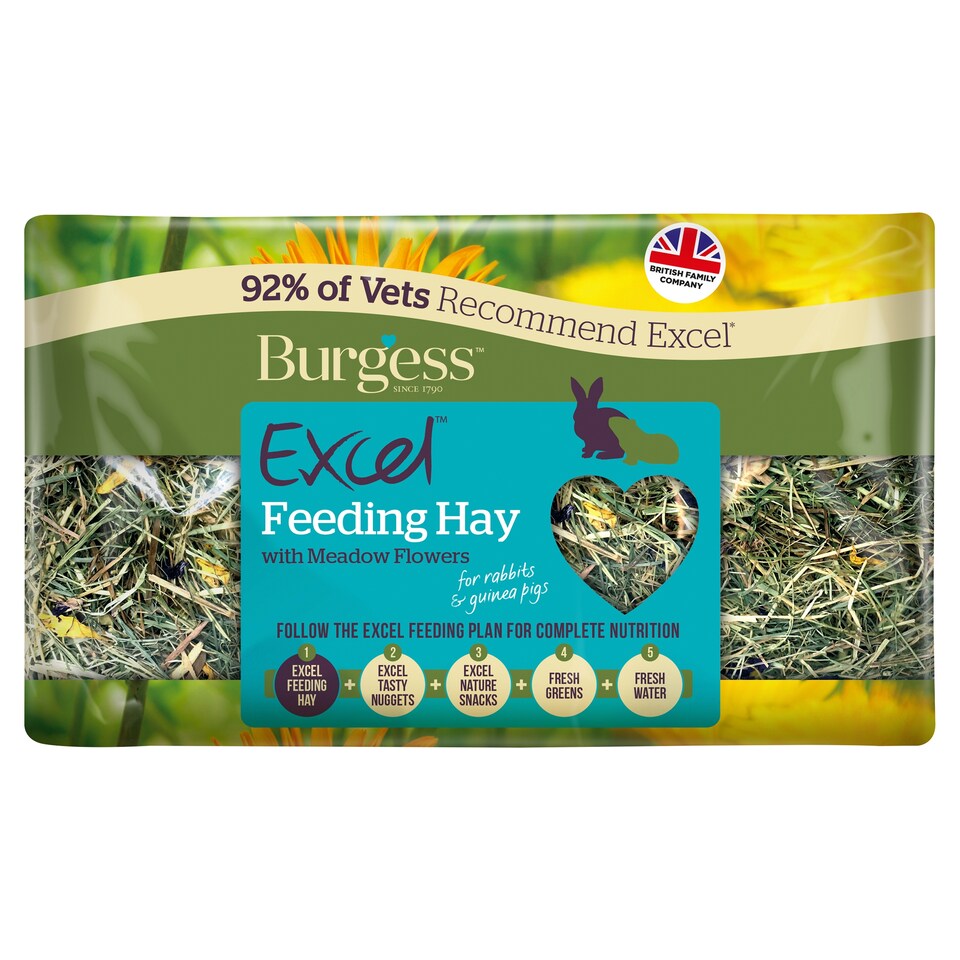 Burgess Excel Feeding Hay With Meadow Flowers 500G