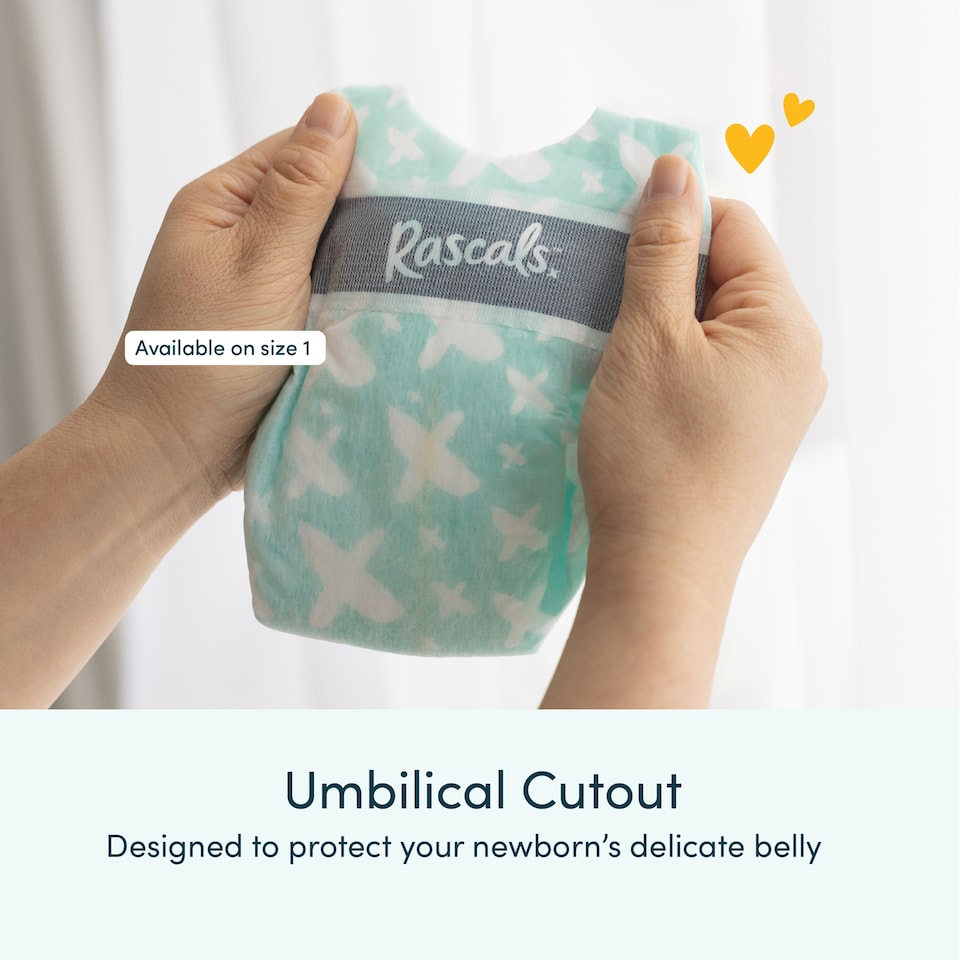 image 1 of Rascals Premium Nappies, Size 1 | 54 Pack 