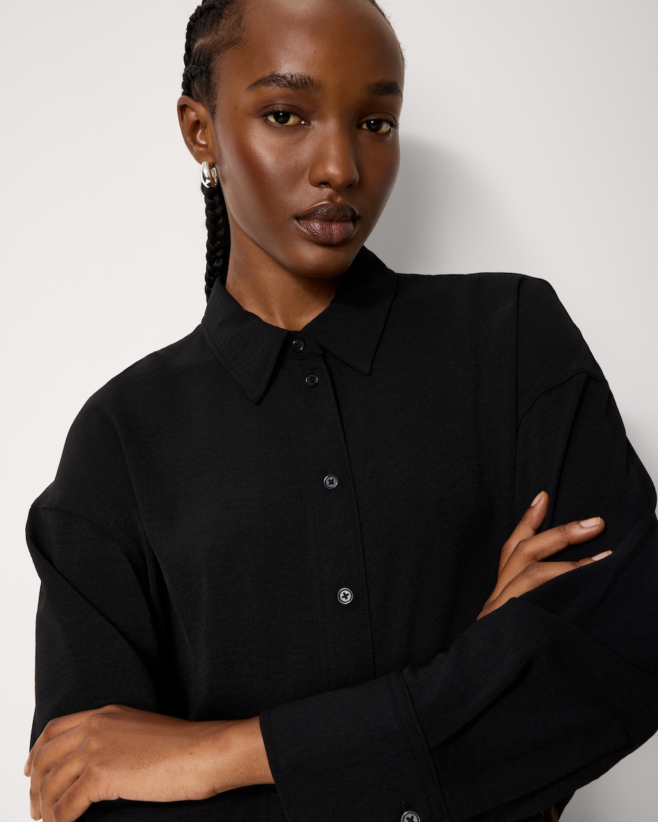 image 1 of F&F Long Sleeved Shirt in Black