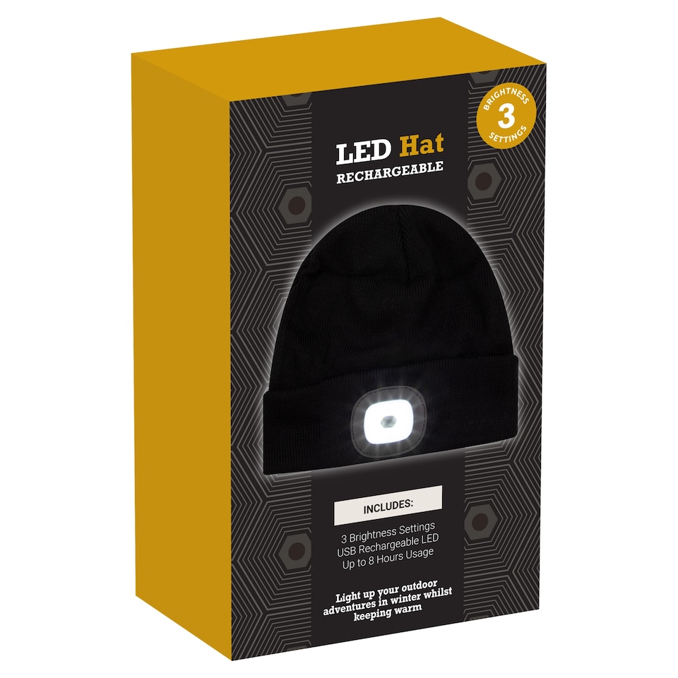 Global Gizmos LED Hat Rechargeable