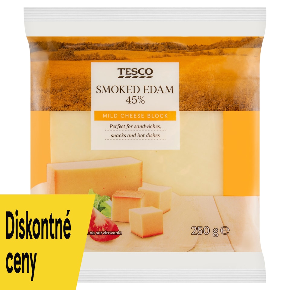 Tesco Eidam 45% údený 250 g