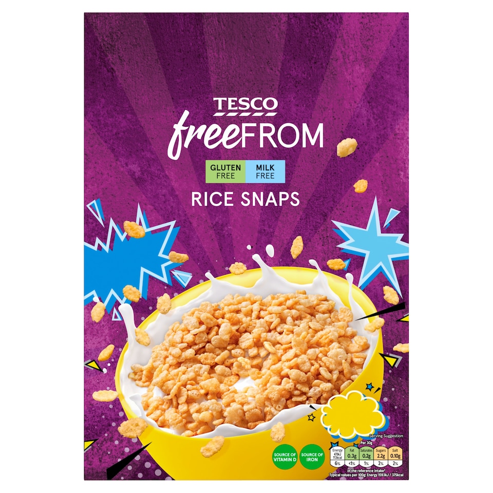 Tesco Free From Rice Snaps 300G.