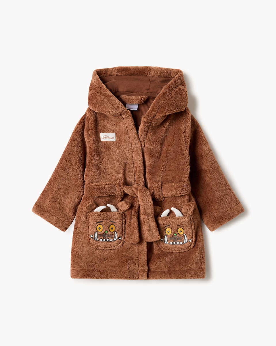 image 1 of Gruffalo Dressing Gown and Revere Pyjama Set in White