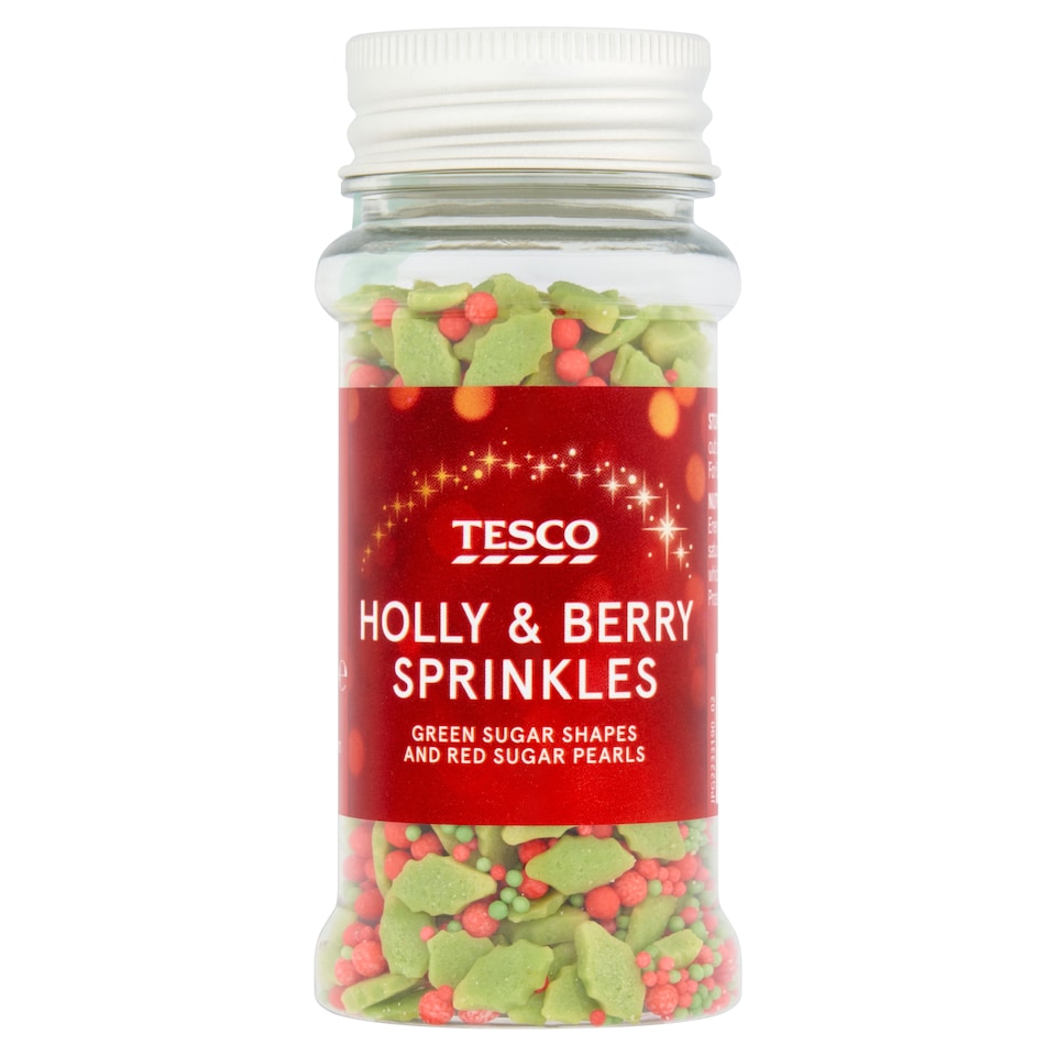 Tesco Festive Holly and Berry Sprinkles 70g