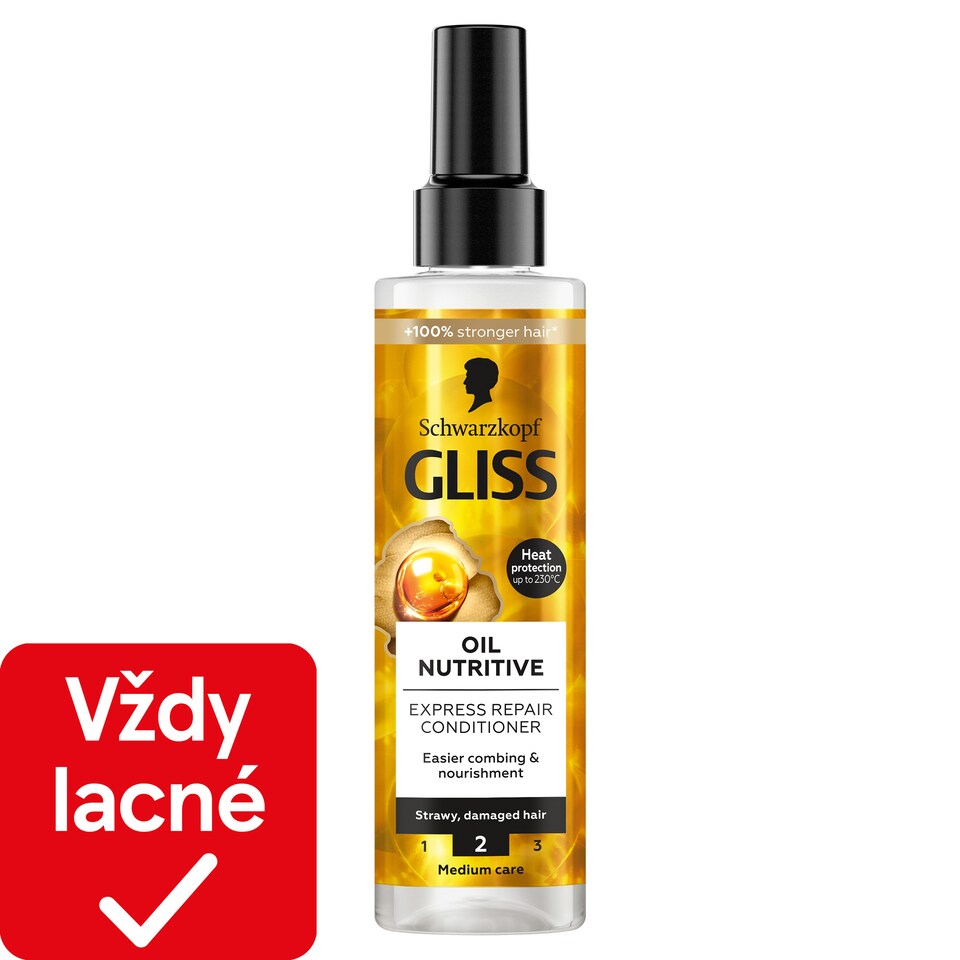 obrázok 1 z Schwarzkopf Gliss expresný regeneračný kondicionér Oil Nutritive 200 ml