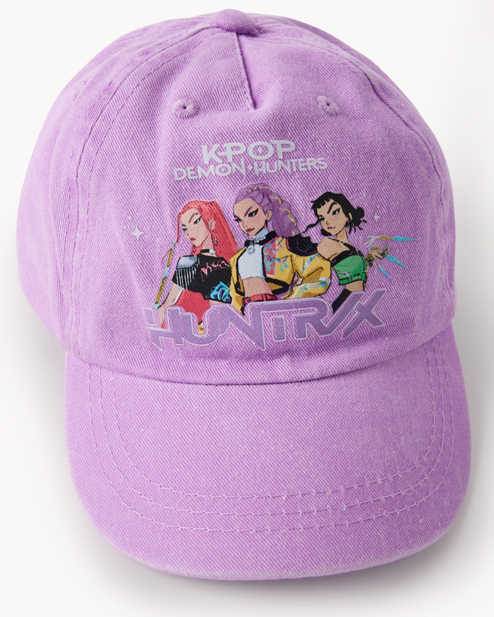 image 1 of K-Pop Demon Hunters Pure Cotton Cap in Purple