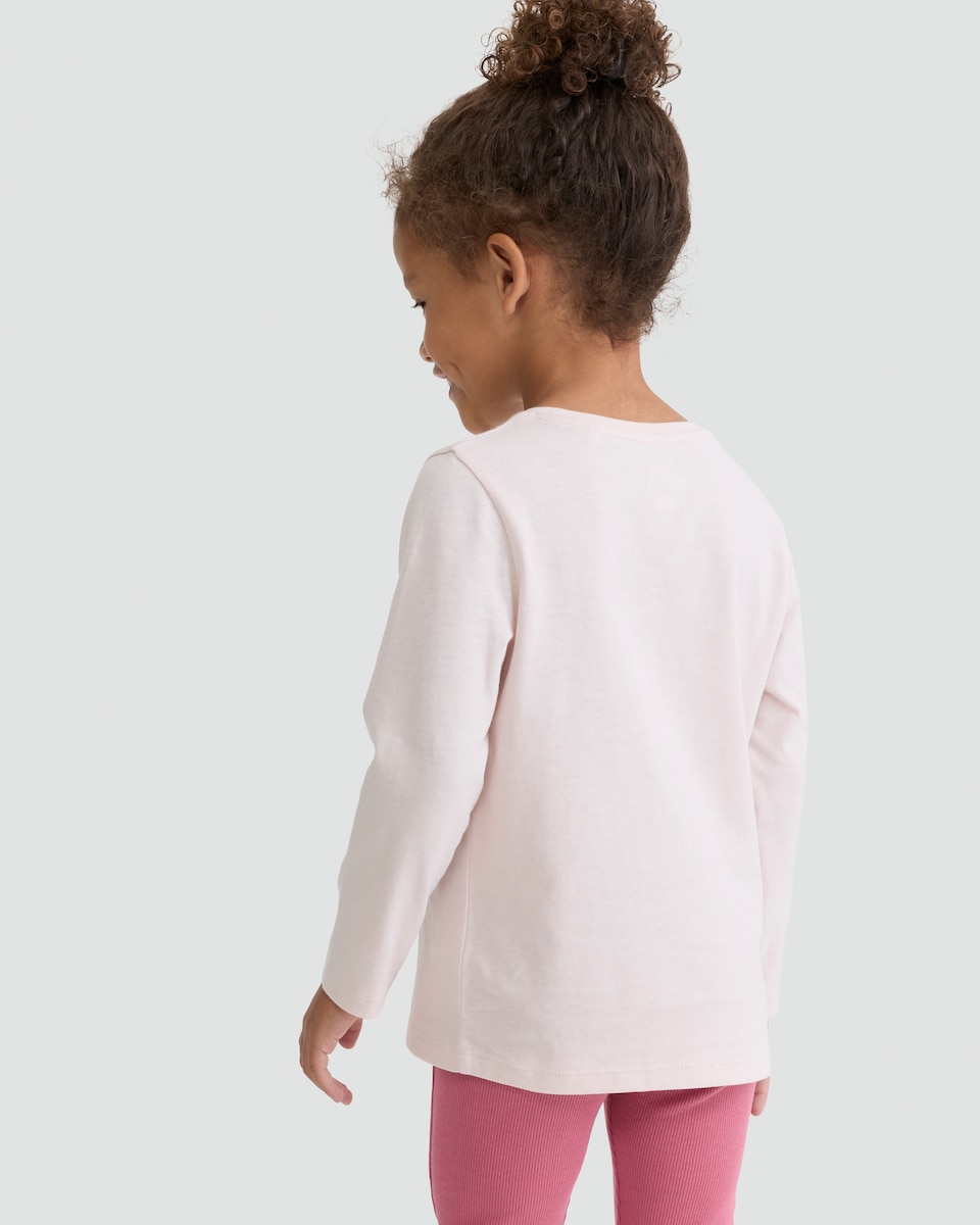 image 1 of F&F Girls 3-Pack Pure Cotton Cherry Printed Long Sleeved Tops in Multi