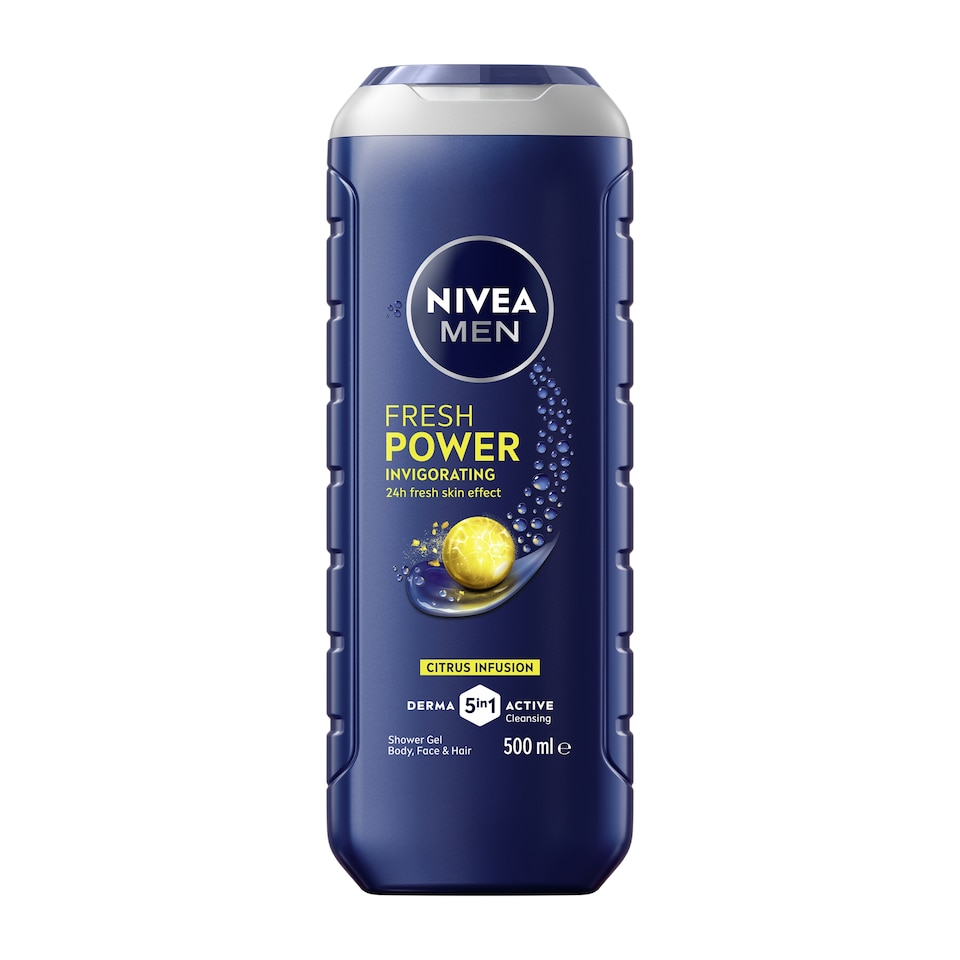 Nivea Men Power Refreshing Shower Gel 500Ml