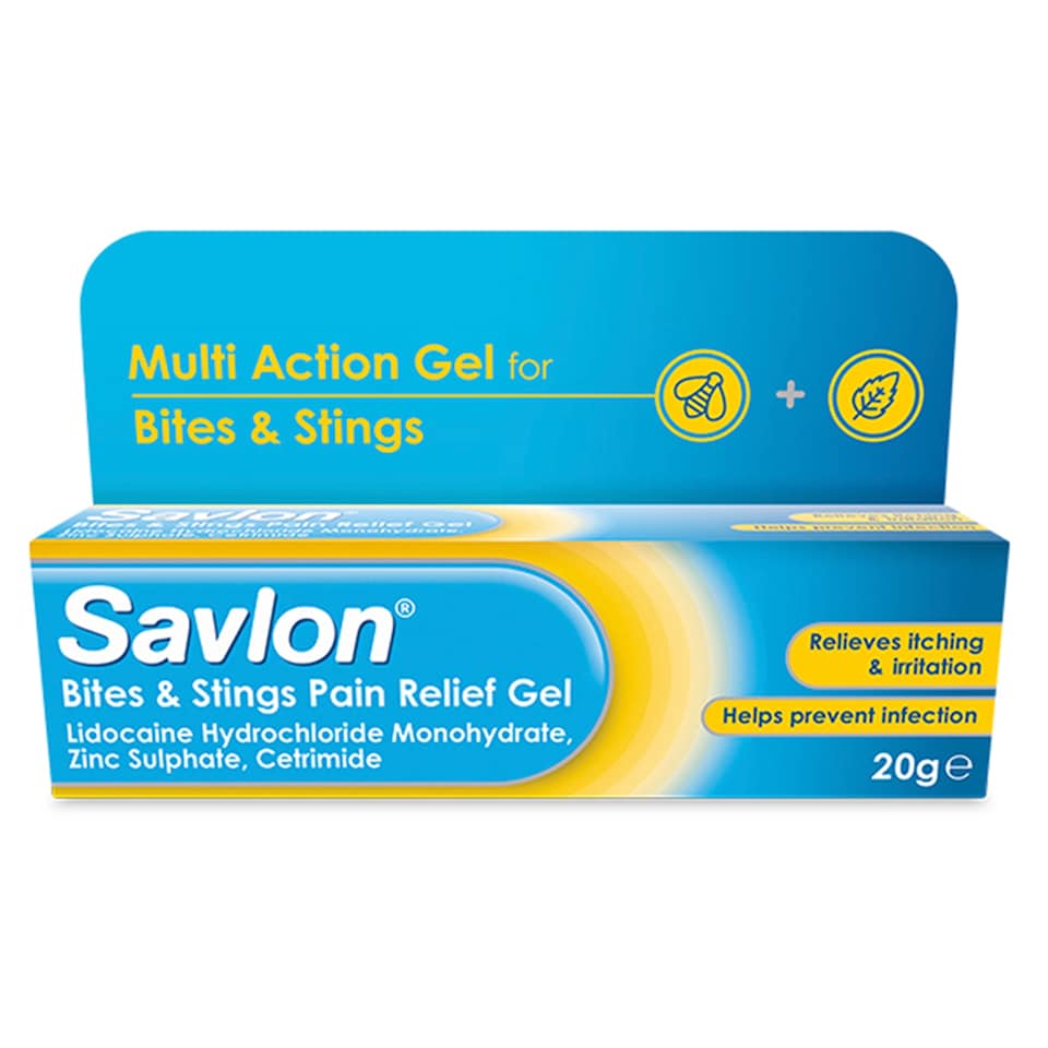image 1 of Savlon Bites & Stings Pain Relief Gel 20g
