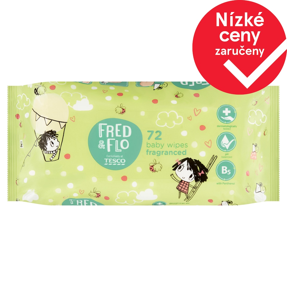 image 1 of Fred & Flo Baby Wet Wipes Perfumed 72 pcs