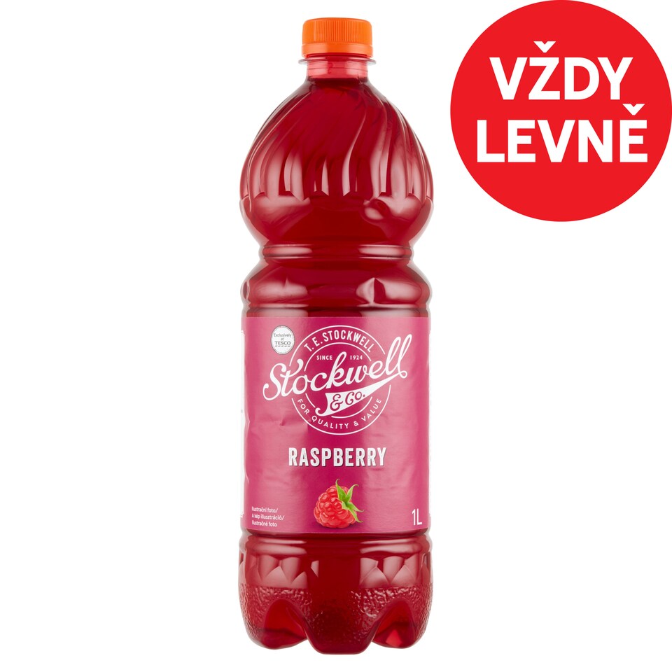 Stockwell & Co. Malinový nápojový koncentrát 1l