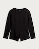 image 4 of F&F Button Front Long Sleeve Blouse in Black