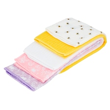 Tesco Floral 5 Pack Microfibre Cloths Rs
