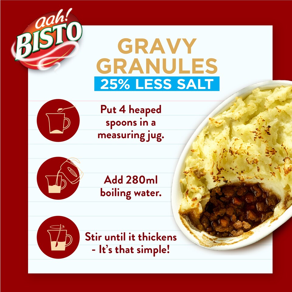 image 1 of Bisto Traditional Reduced Salt Gravy Granules 350G