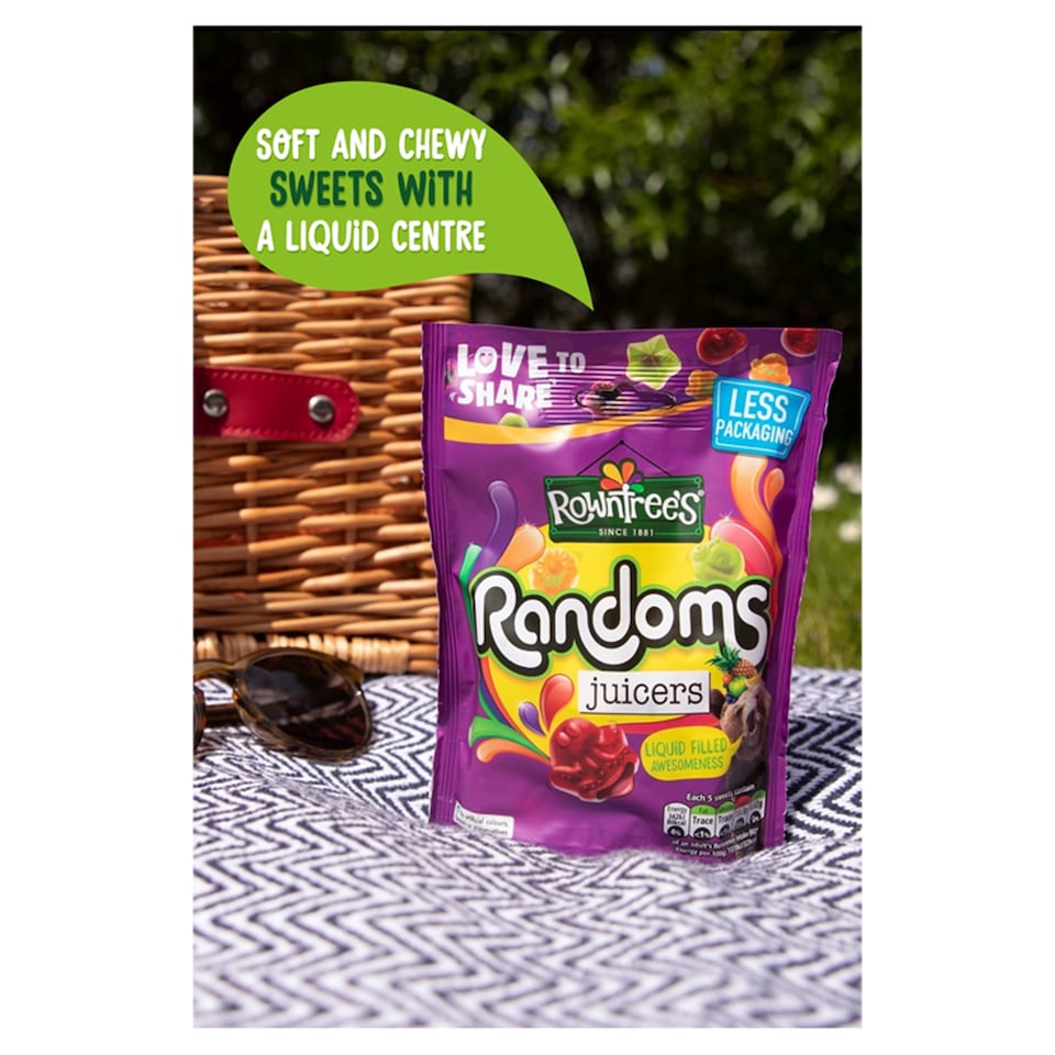 image 1 of Rowntree's Randoms Juicers Sweets Sharing Bag 140g