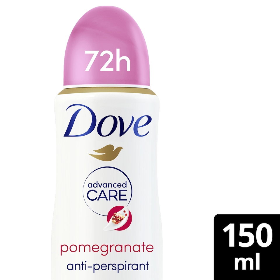 image 1 of Dove Advanced Care Go Fresh Pomegranate 72h Antiperspirant Deodorant 150ml